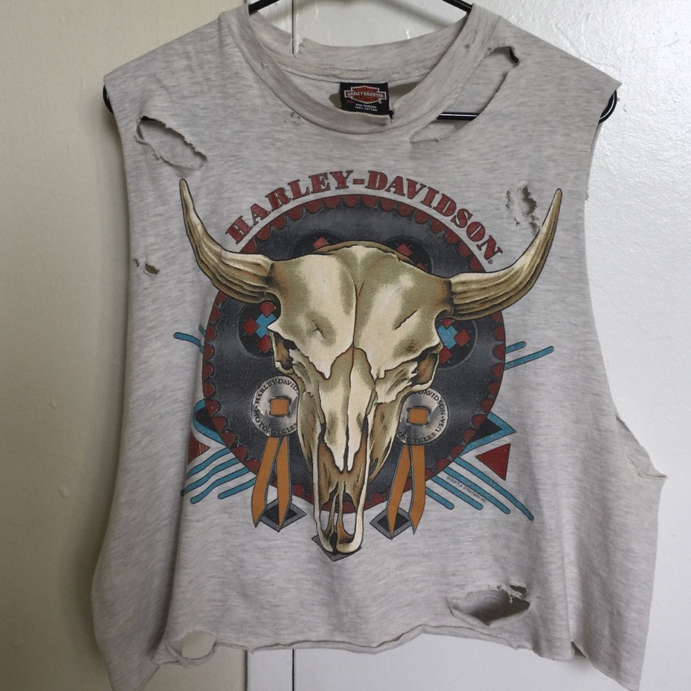 Vintage Harley Davidson muscle tee